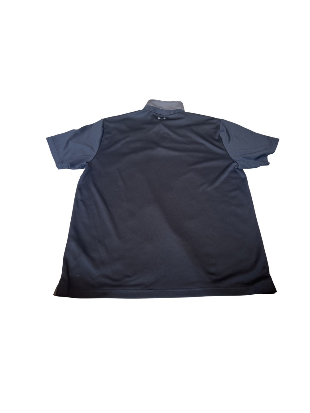 Under Armour Men’s Black Polo with Gray Collar & Sleeves - Picture 3 of 3